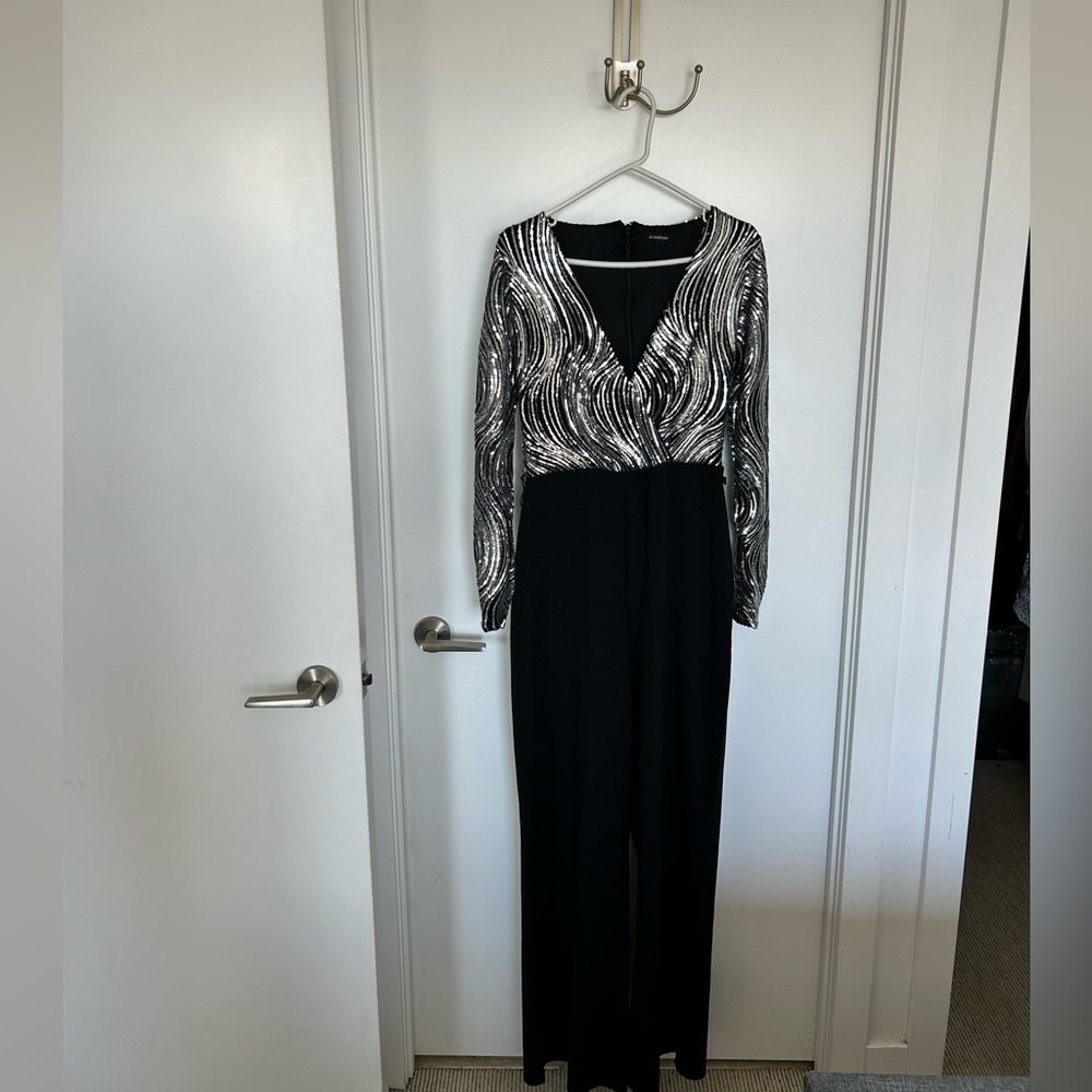 Le Chateau Black and White Jumpsuit